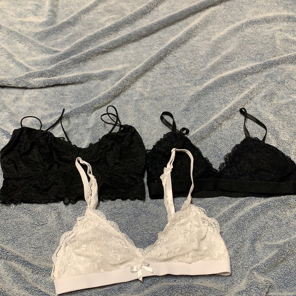 Collection of bralettes.